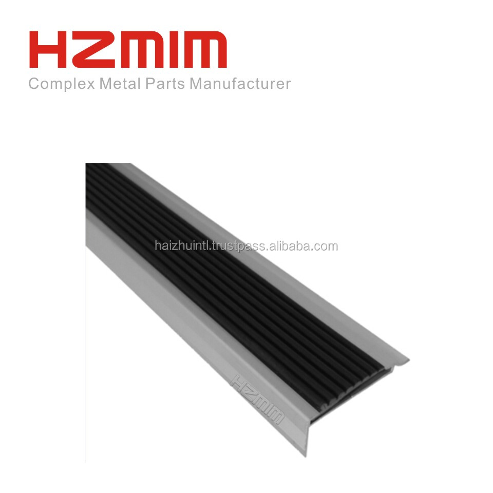 Custom Modern Stair Parts , Aluminum stair nosing, stair tread