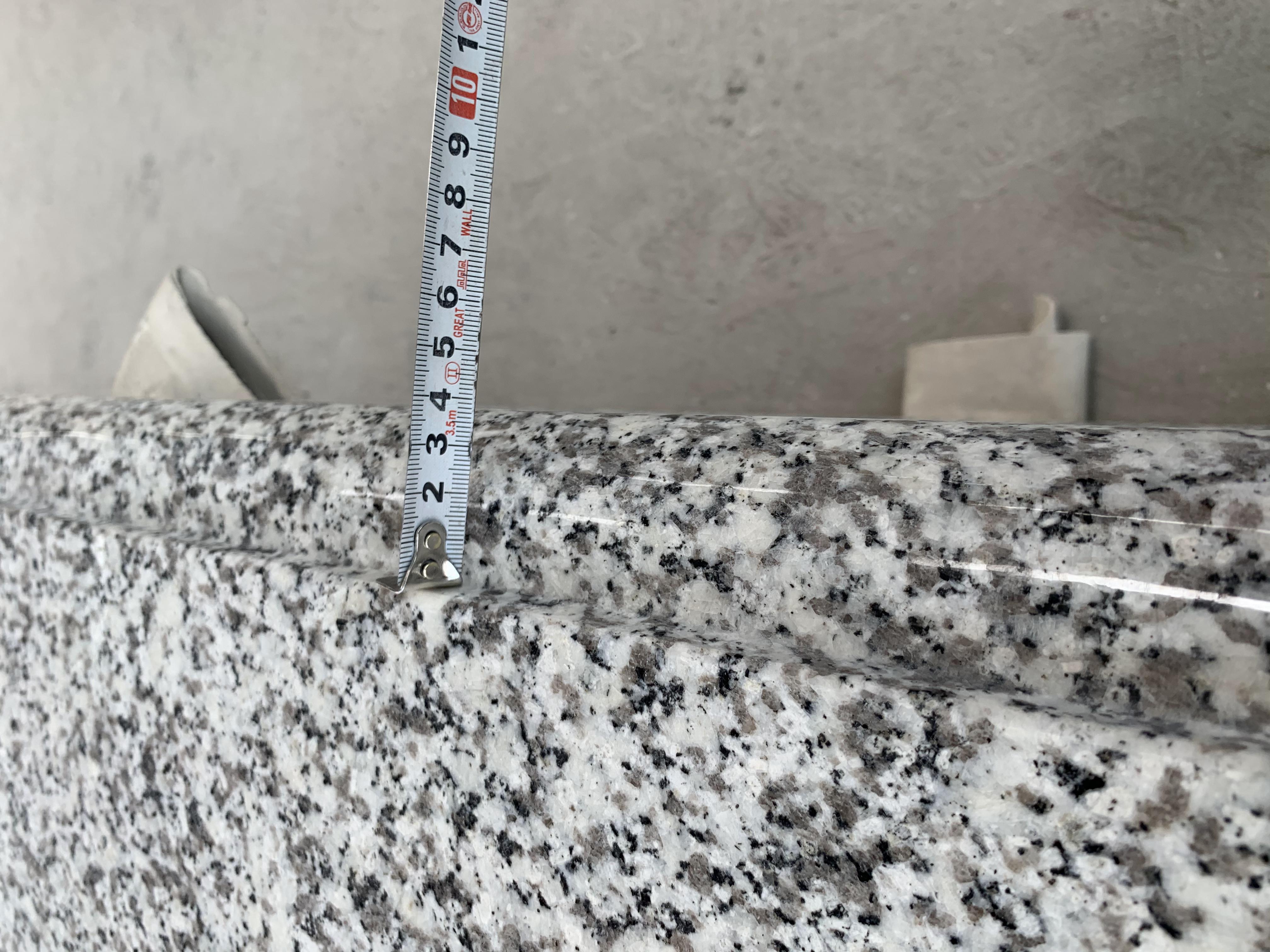 White Granite Headstone European Simple Design Granite Tombstone For Graves