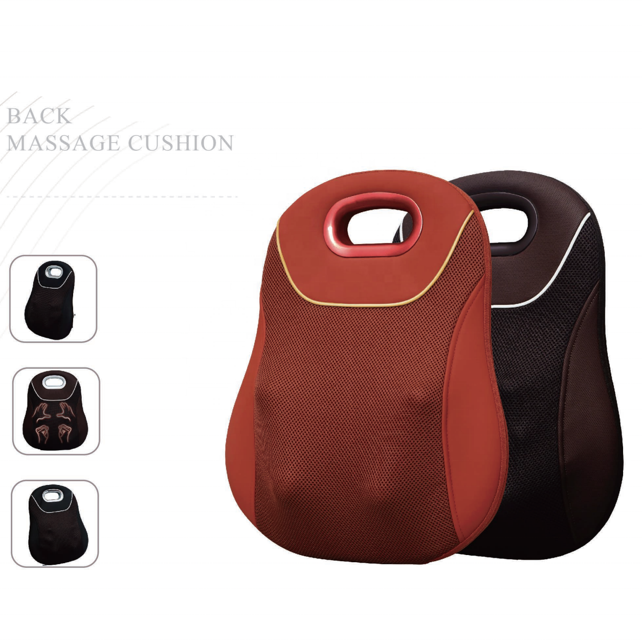MR-001 New Rechargeable Back KNEADING TAPPING Massage Cushion Other Masasge Products