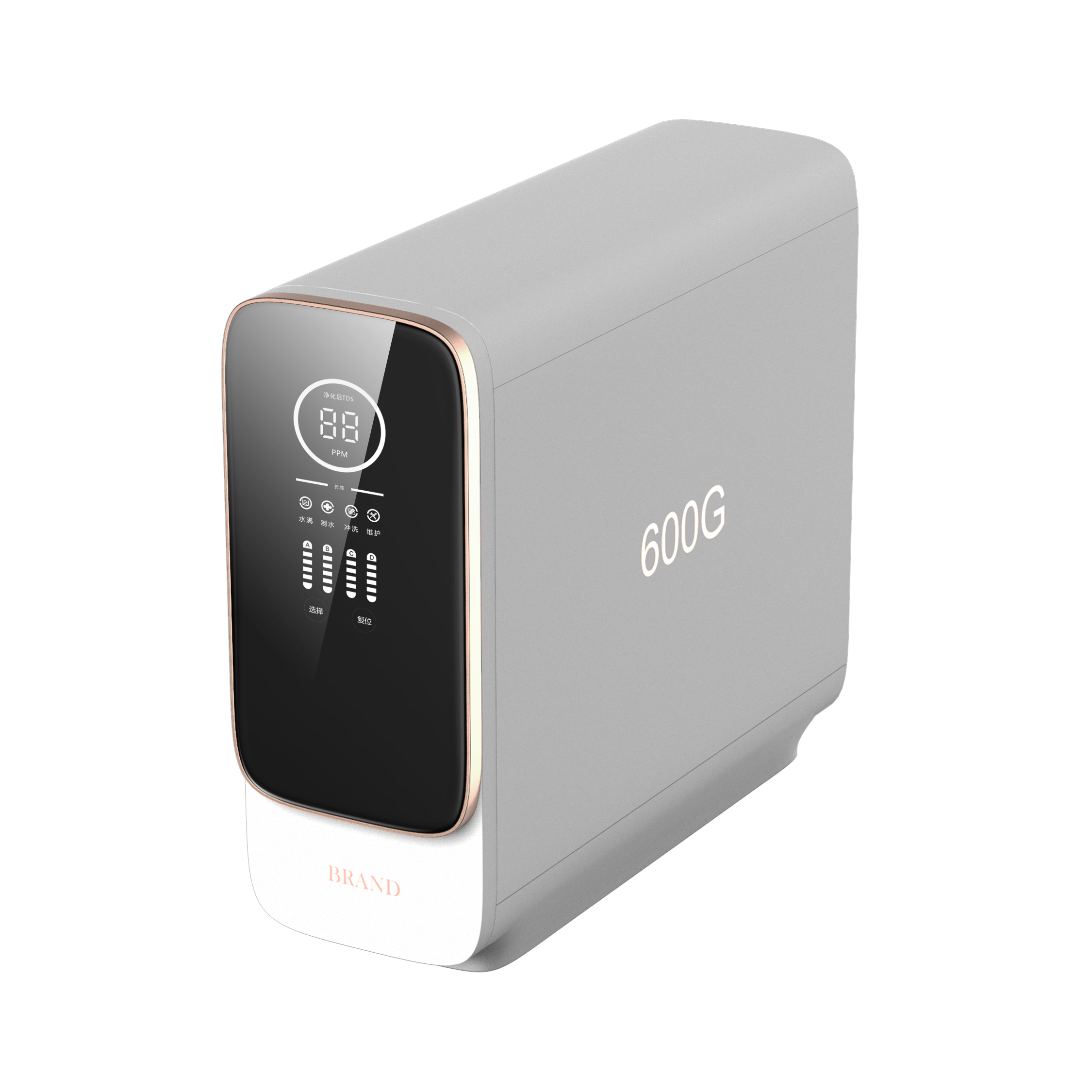 Светодиодный дисплей TDS, обратный осмос 75-800G, фильтр для воды под раковину для домашнего использования