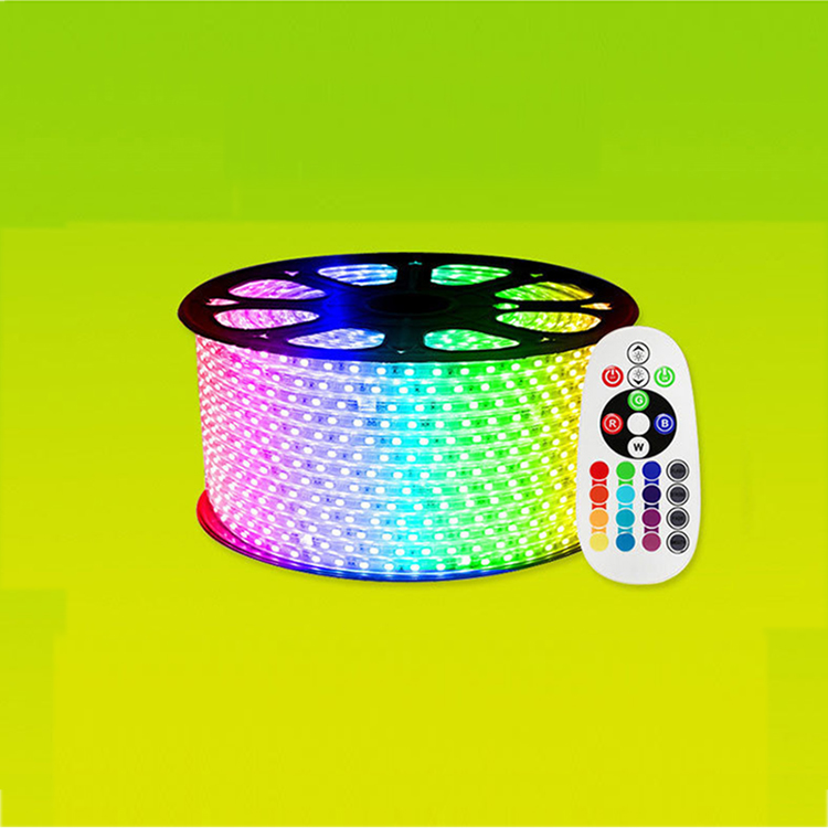 YJN5601 потолочный цветной 5050 RGB Bluetooth инфракрасный 220 В пульт дистанционного управления Водонепроницаемая светодиодная лента