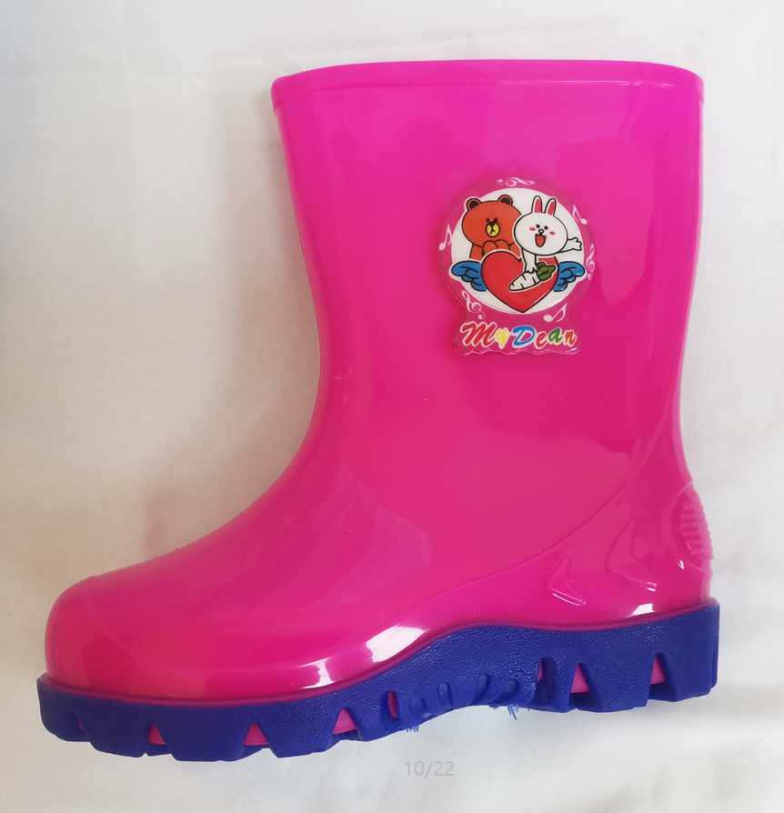 Factory Wholesale Casual Girl Toddler Rain Shoes Waterproof Boots wholesale kid shoes