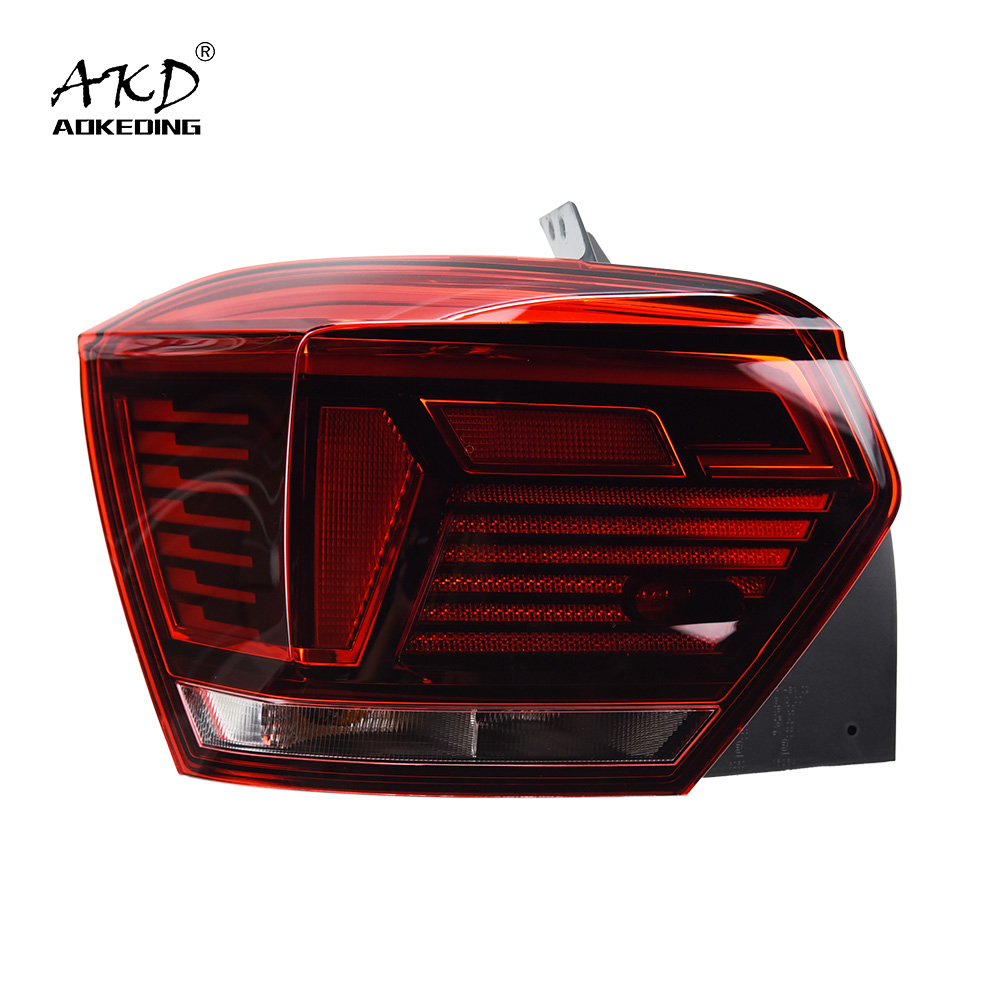 AKD Car Styling for VW Polo 2019-2021 LED Tail Lamp Rear Fog Lamp Turn Signal Lamp LED Highlight Reversing and Brake Light