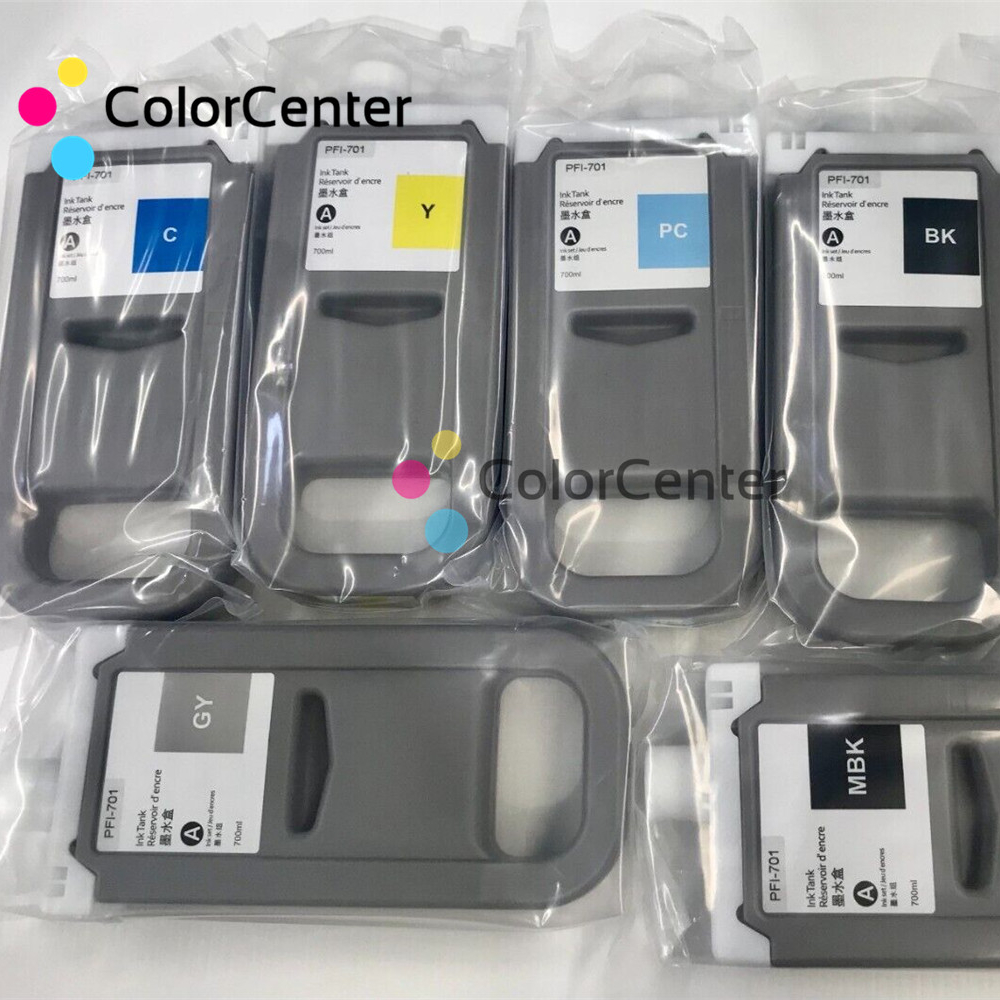 Compatible CO 700ml PFI-701 PFI-702 PFI-703 PFI-704 PFI-706 ink cartridge pigment with chip