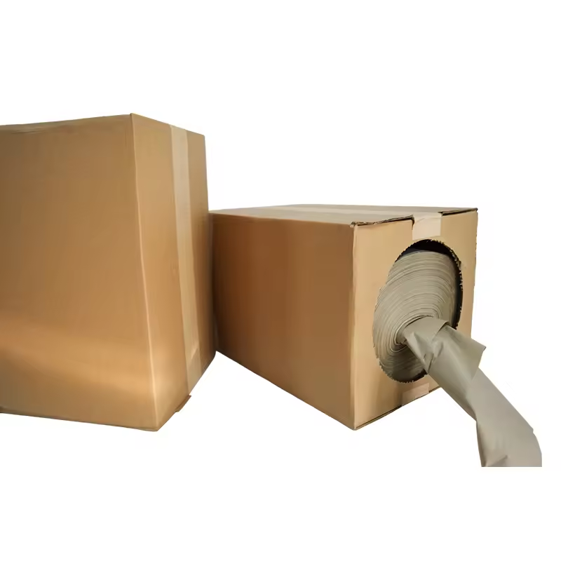 Kraft void fill paper for void filling and cushioning material kraft paper dispenser box