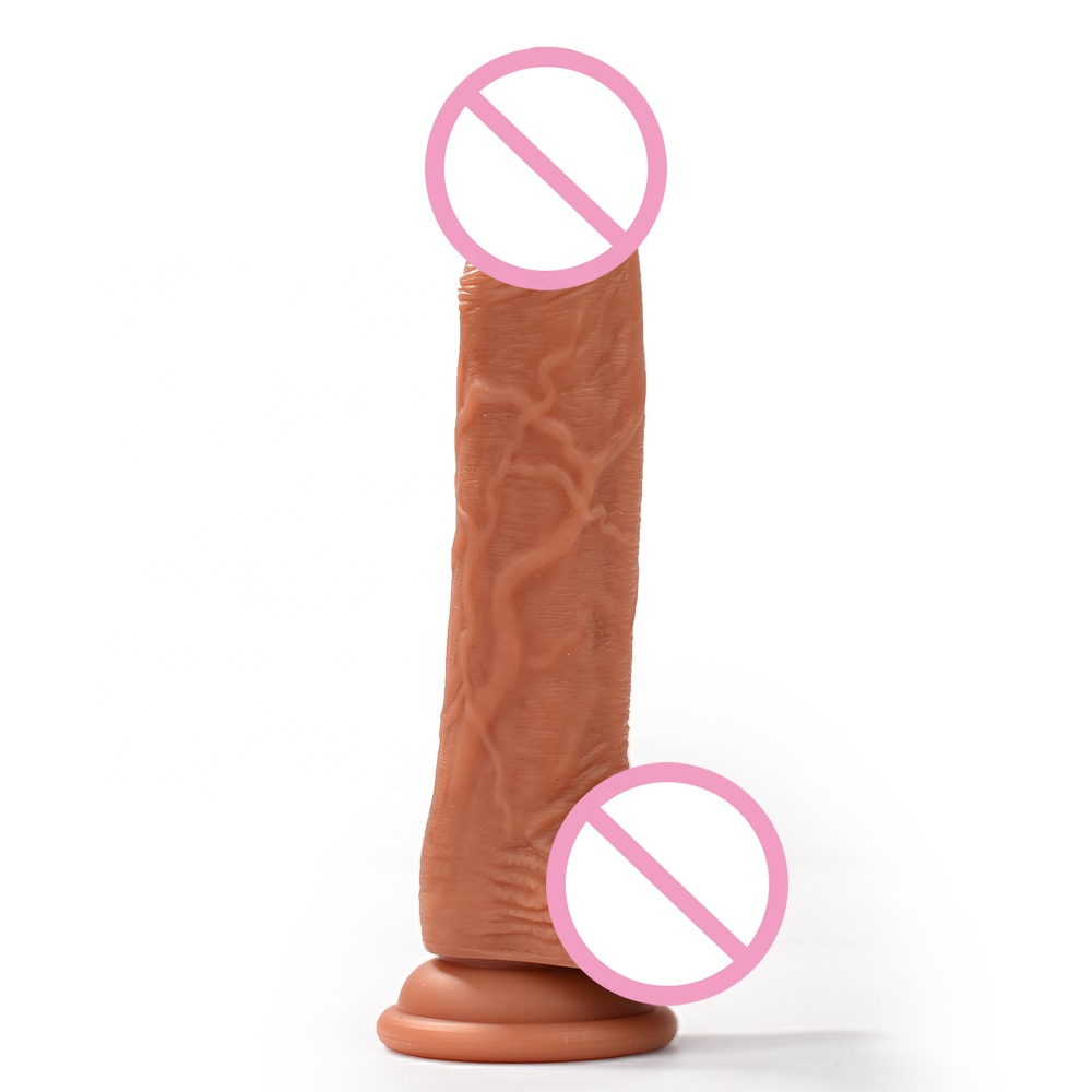 Adult Sex Large Thrusting Silicone Dildo Life Like Flesh Sex Toy for Woman Masturbation