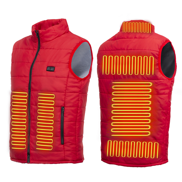 Sidiou Group Custom New 9 Places Heated Vest Men Women Usb Heating Vest Thermal Winter Fashion Heat Vest