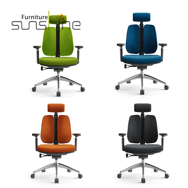 Factory Supply Arm Chair Swivel High Back Executive Ergonomic Leather Office Chairs With Headrest And Lumbar