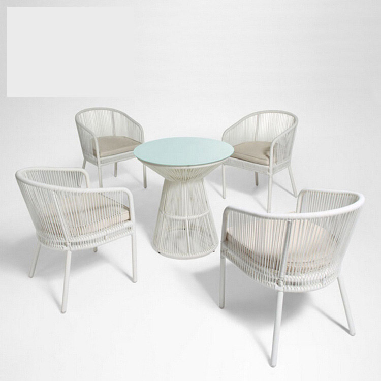 Best Sale Wicker Chair Outdoor Aluminum Frame Dining Set patio furniture
