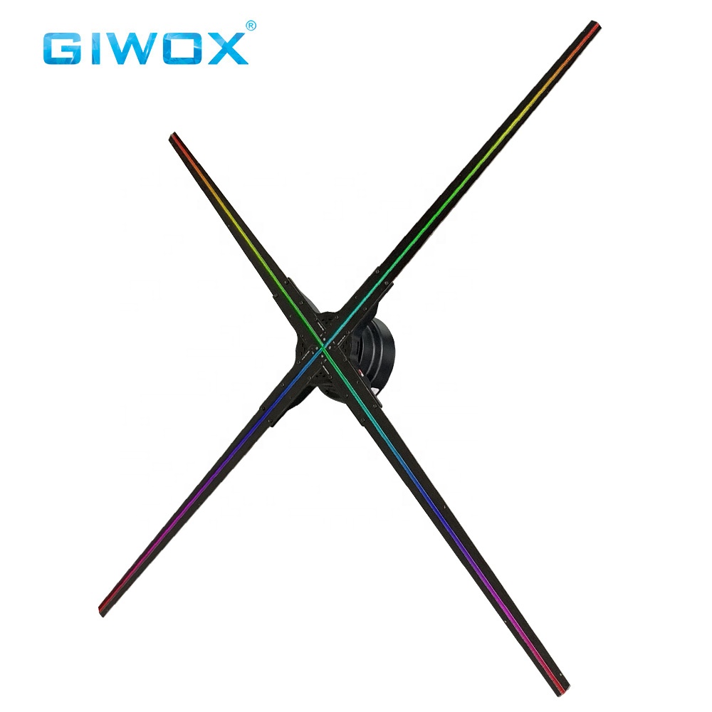 Giwox holo-70 голограмма 3D 1024px с поддержкой Wi-Fi экран дисплея рекламы 3D голографический дисплей вентилятор