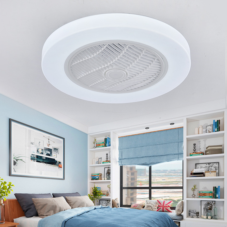 Nordic minimalist remote modern led ceiling fan with light