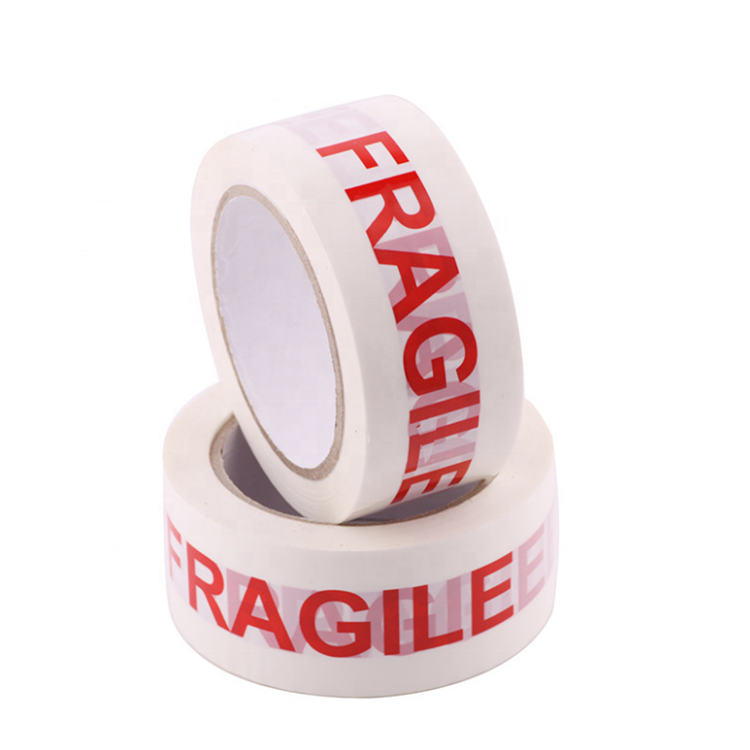 Factory Directly Supply Bopp Packing Tape Carton Sealing Warning Fragile Tape