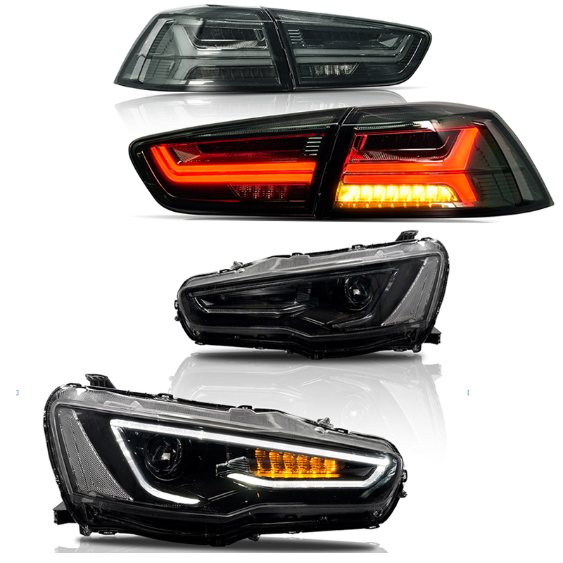 Заводские автомобильные задние фонари и фары для mitsubishi Lancer EVO 2008-2017 светодиодные задние фонари Plug And Play для Lancer EX фары