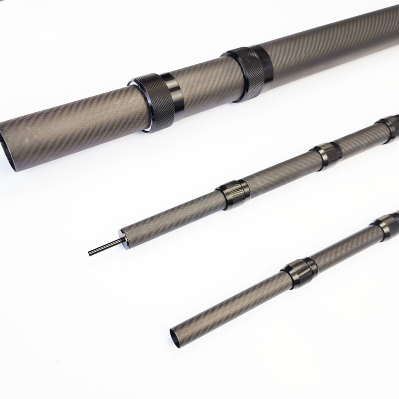 SW custom high strength lightweight carbon telescopic pole large carbon fiber telescope tubes 300mm