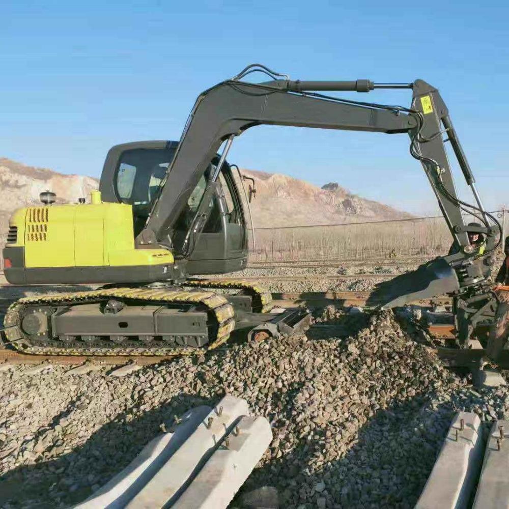 Diesel tank 111L maintenance machinery Railway excavator with sleeper changer