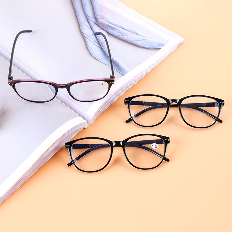 Promotion reading glasses for men and women cheap round bulk reading glasses anti blue light