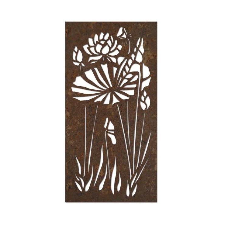 Перегородка Wall Art Лазерная резка Corten стальные экраны