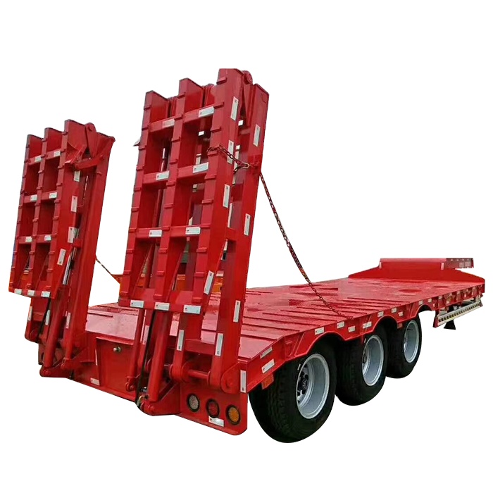 Duty 3 Низкая цена по прейскуранту завода heavyaxles низкорамный прицеп 60 80 100 тонный низкорамный полуприцеп грузовика