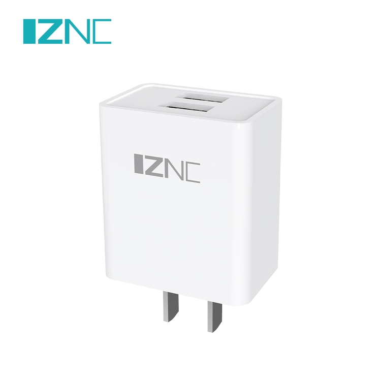 New Design Dual-port Mobile Phone Fast Charging Charger Head Wall Universal Travel Adapter
