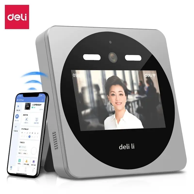 Deli DL-D2 аппарат для посещения, устройство для создания отпечатков пальцев, интегрированное Распознавание отпечатков пальцев