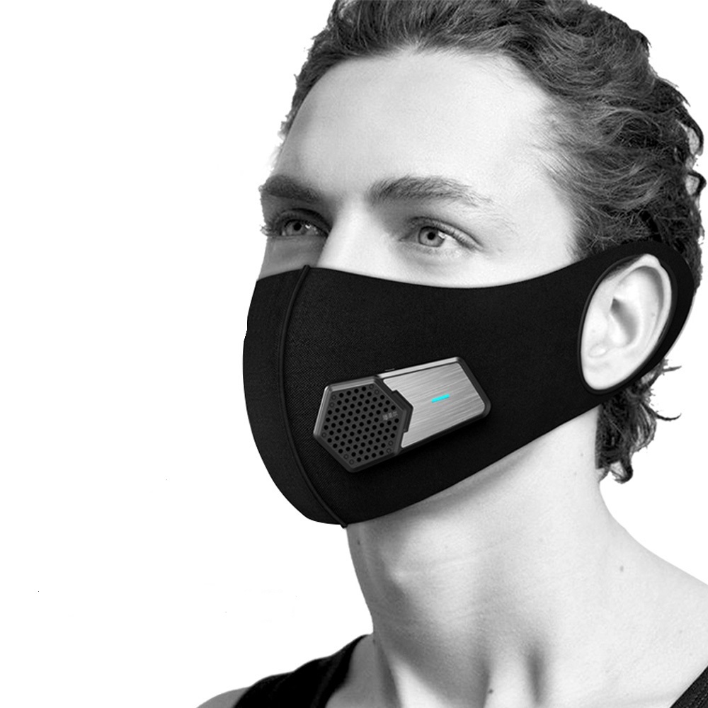 Электрический usb-зарядник для очистки воздуха Уход за кожей лица Маска Анти-туман PM 2,5 дышащий клапан маска против загрязнения пыль велосипедная Спортивная маска для лица