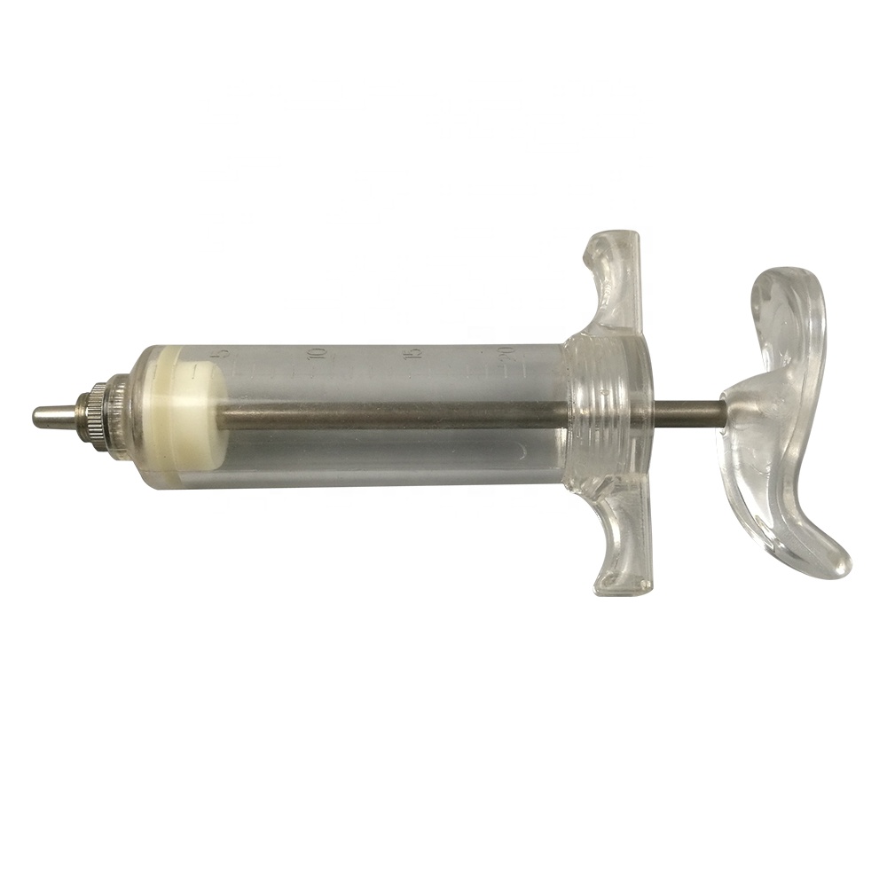 Animal Sheep Cattle Vaccination Injector Veterinary Syringe Metal Syringe 10ml