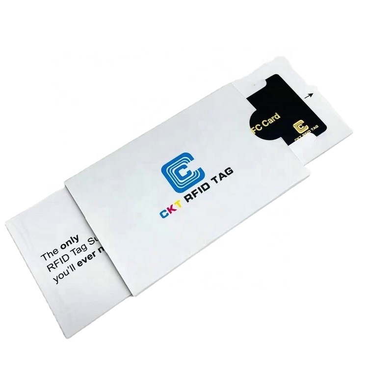 New Design RFID NFC Metal card Business Cards holder Package with custom logo