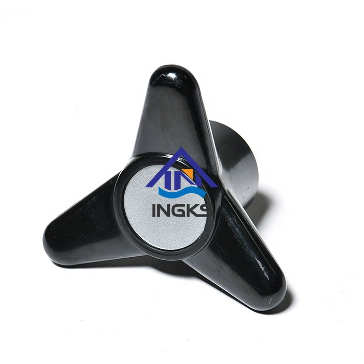 Quality Control Triangle Arrow Handle Knob Handle Clamping Nut Thread End Black Clamping Star Knobs