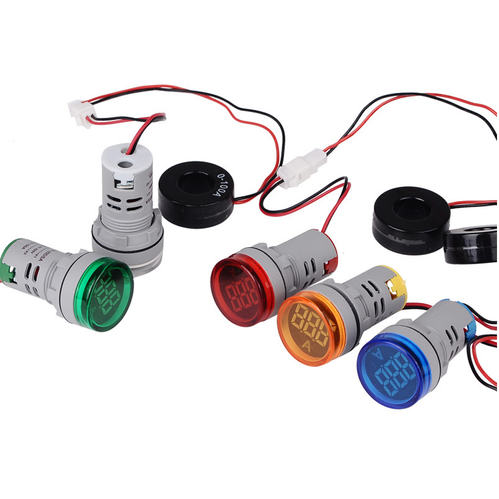 22mm Small mini 0-100A Ampere Meter LED Digital Ammeter Current Meter Gauge Current Indicator