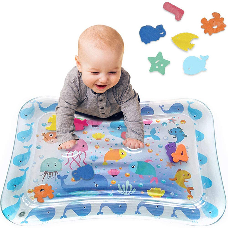 70Cm Cheap Price Non-Toxic Premium Baby Tummy Time Inflatable Water Mat For Sensory Babies