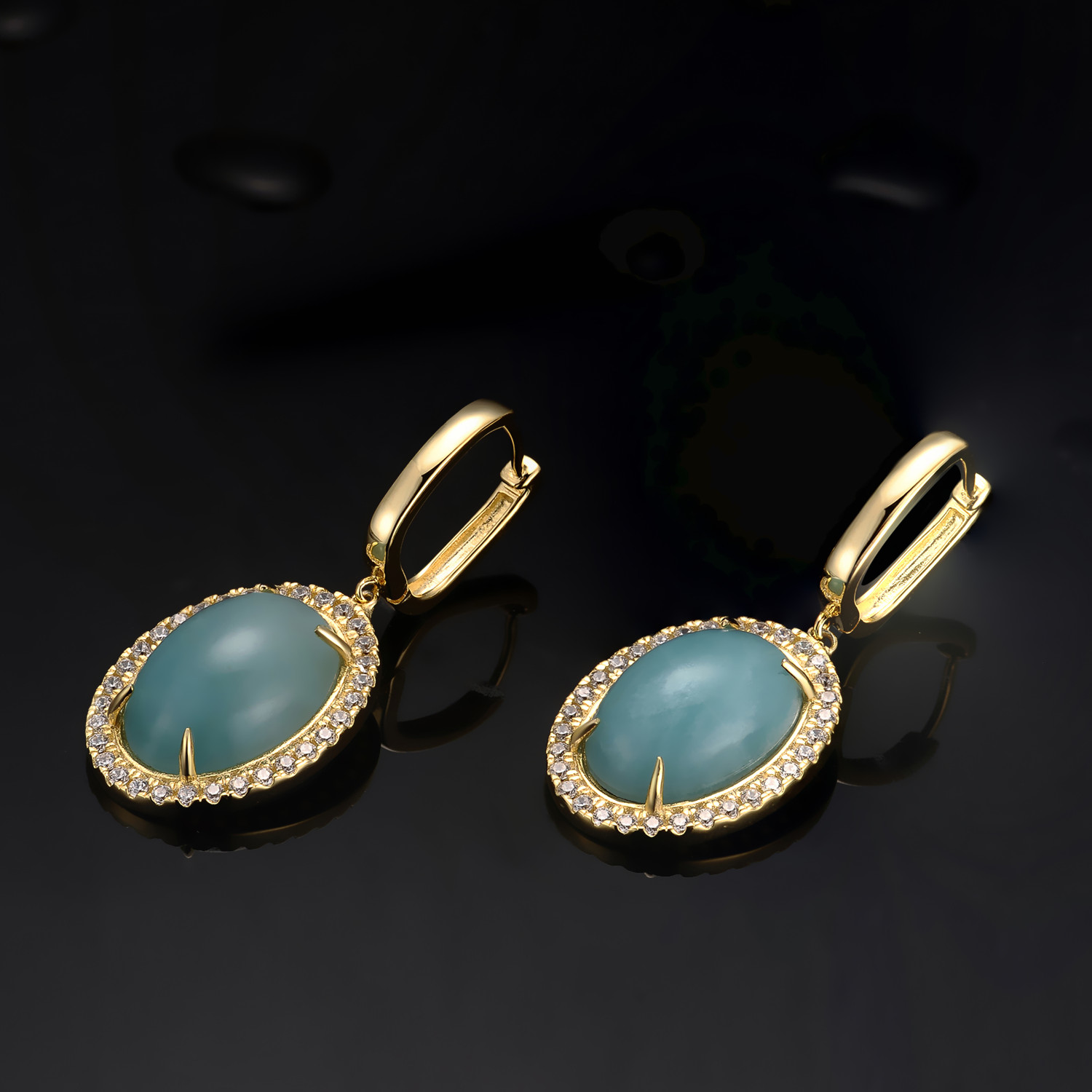 2021 Fashion Copper Jewellery Sets Bracelet and Earring Stone Jewelry Sets For Gifts And Party
