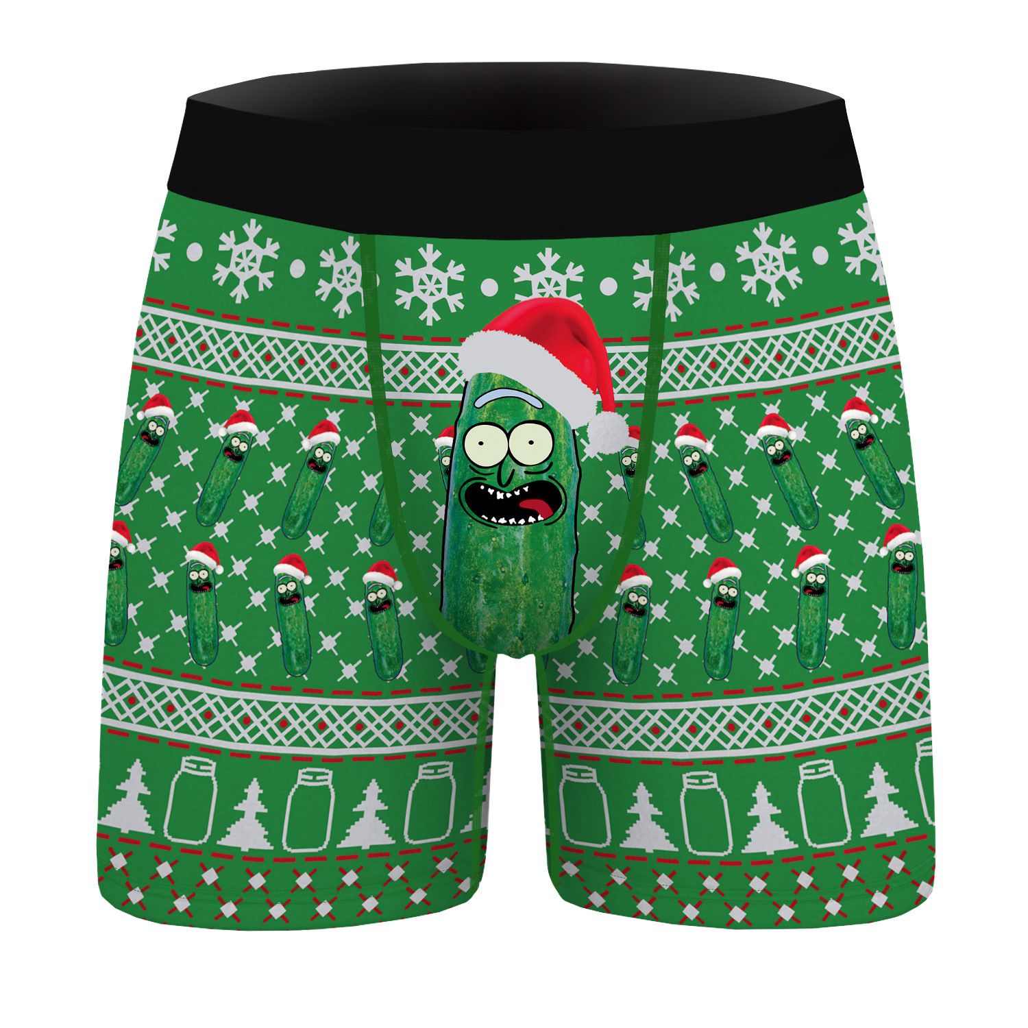 New Christmas costumes Printed men's fashion breathable polyester underwear sterile comfortable sexy inner wear boxer briefs