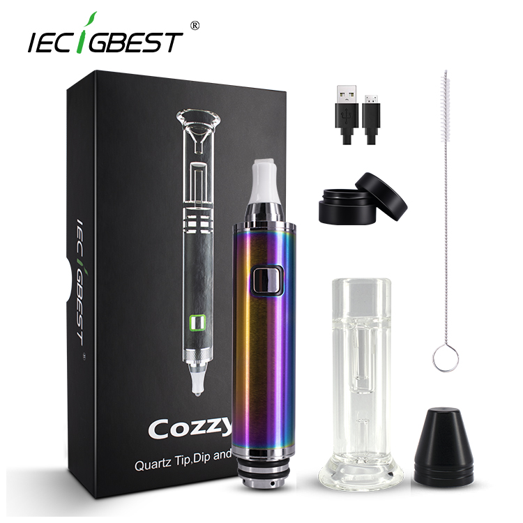 2020 высокого качества по выгодной цене с доставкой, Cozzy dab rig с кварцем наконечник для dab и зеленого стекла электронная сигарета для курительного воска в наличии на складе