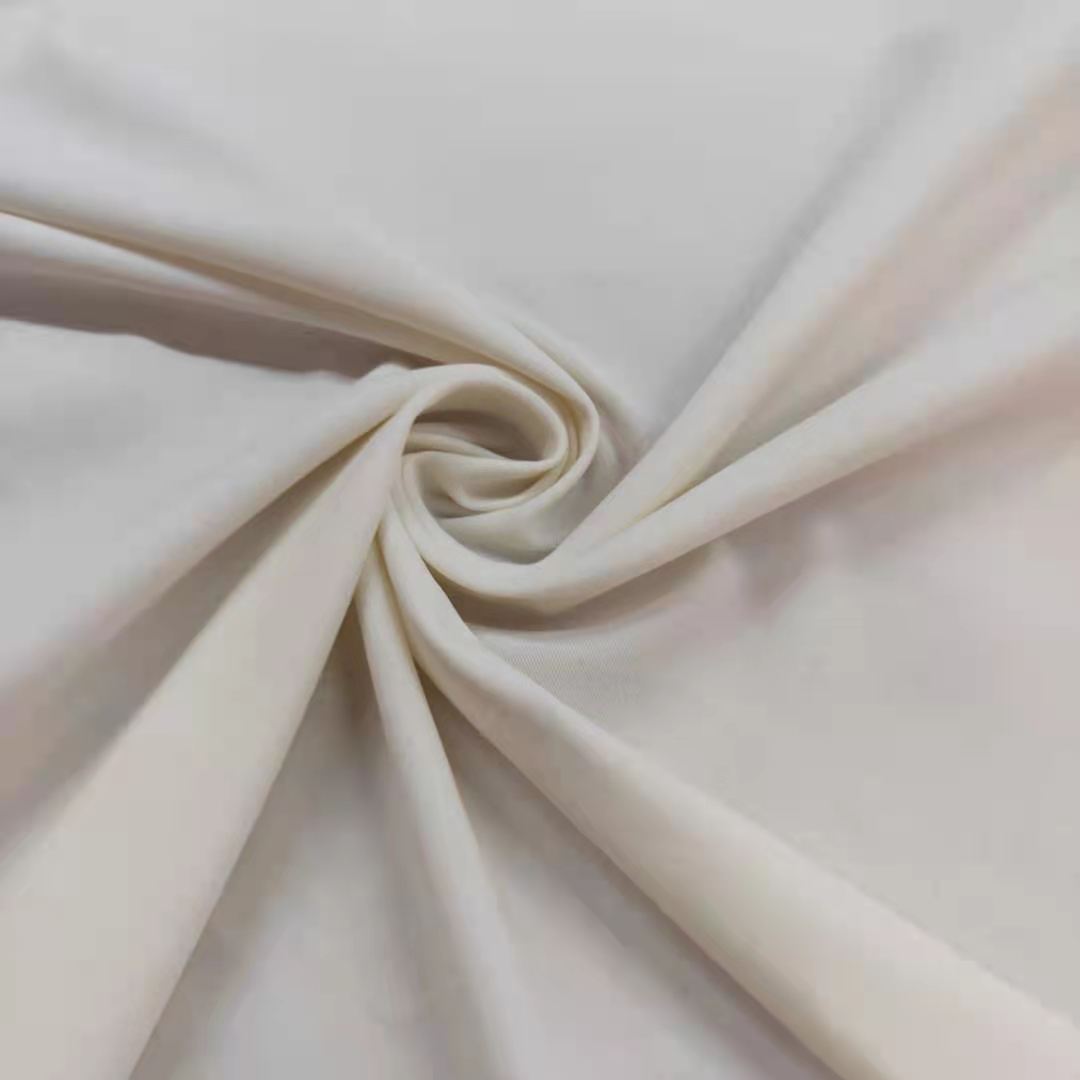 Light Weight Super Smooth Warp Nylon Spandex Solid Plain Interlock Knitting Fabric For Yoga Pants Underwear