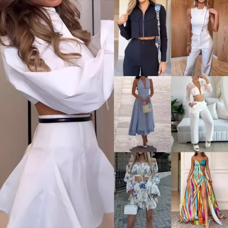 apparel stock Discount clearance luxury brand tail goods New stock clothes packaging random shipment apparel stock