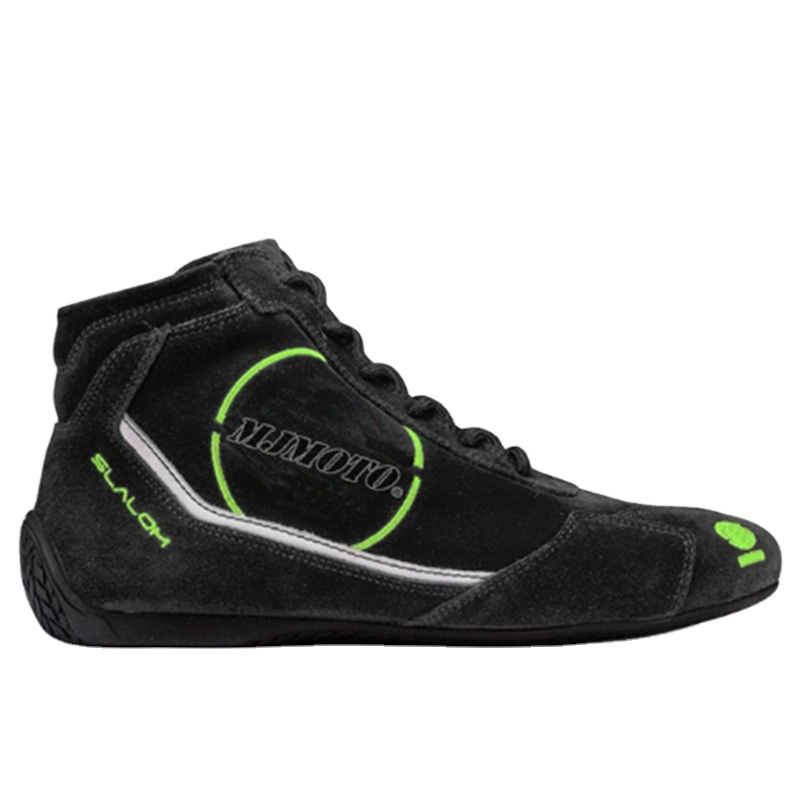 Comfortable Motorcycle Racing Shoes Men Women Anti-slide Wearable Go Kart Race Shoes Professional Car Racing Shoes Black Red