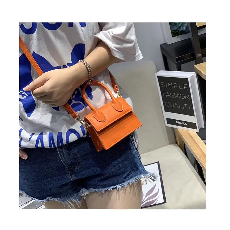 2022 Wholesales Newest Mini Box Purse Trendy Small Square Kids Hand Bag Crossbody Bling Cute Kid Purses and Handbags