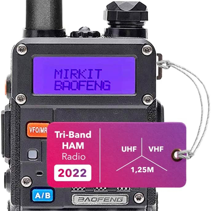 Baofeng UV-5R MK5 8 Вт Максимальная мощность. Любительское радио, версия MIRKIT с батареей Baofeng 1800 мАч для вашего радио Baofeng и MIRKIT Lanya