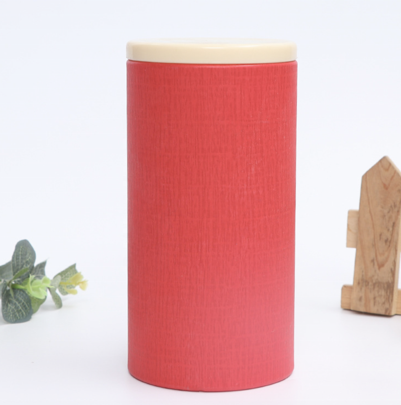 custom tea packaging paper tube luxury round gift box paper cans cardboard cylinder with plastic lid