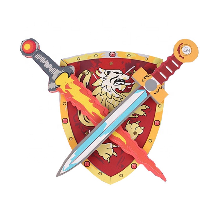 High Quality Eco Friendly EVA Foam Knight Sword Foam Shield Foam Weapon for Kids
