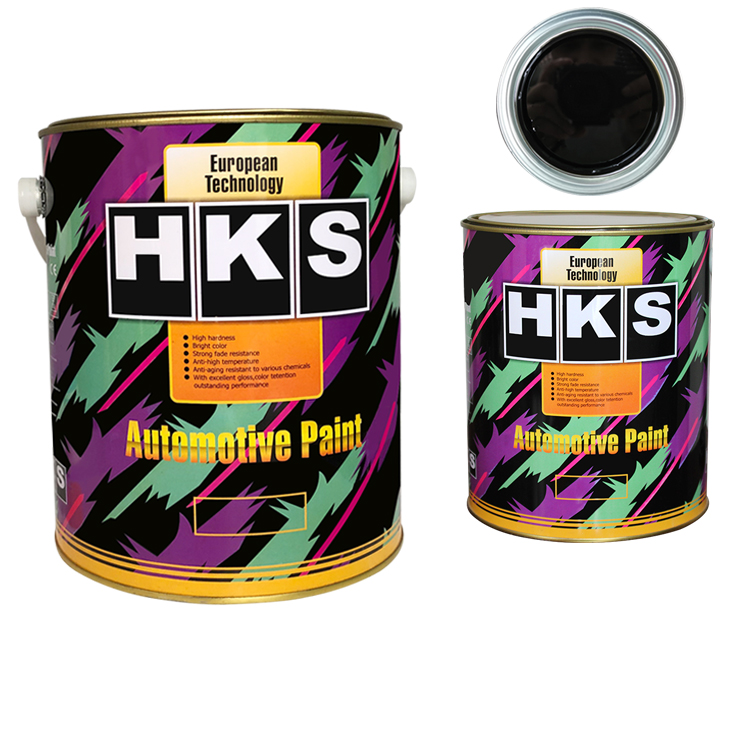 Оптовая продажа, автомобильная краска от производителя HKS, автомобильные краски 1K basecoat NC, матовое черное покрытие