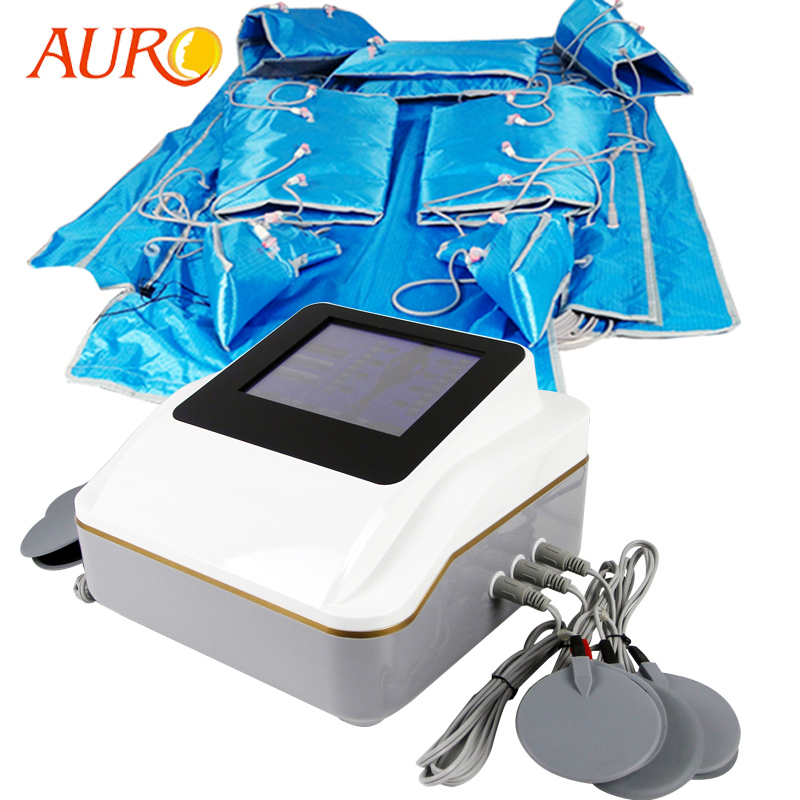 Auro 3 в 1, аппарат для прессотерапии, инфракрасный + давление воздуха + Ems, массажная машина для похудения