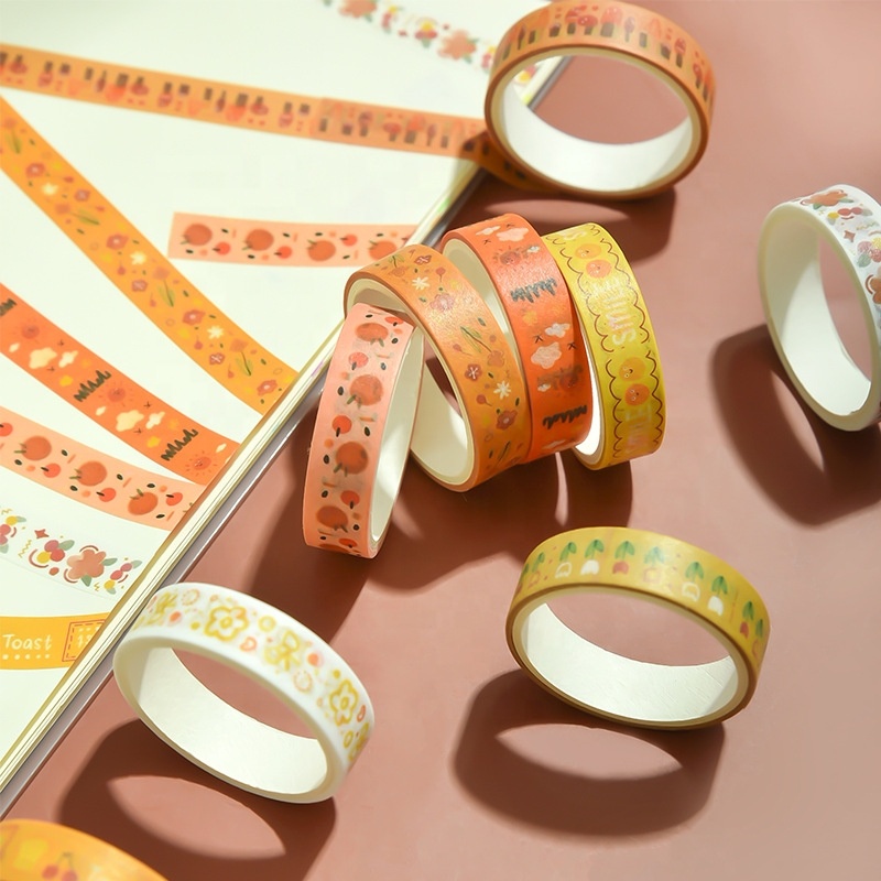 Westar Wholesale Cheap OEM logo Custom Cartoon Anime Printed Washi Tape Manufacturer Japanese Masking Kawaii Love Washi Tape