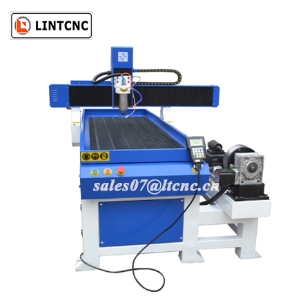 6090 6012 1212 3D Sculpture Mini 4 Axis CNC Router with Side Rotary Axis for Sale Carpenter Wood Metal