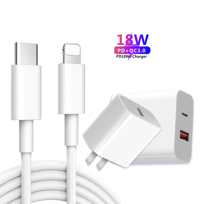 Высокомощный зарядный кабель PD18W PD 18W для iphone 12, устройство для быстрой зарядки и передачи данных, Тип c, 1 м, 2 м