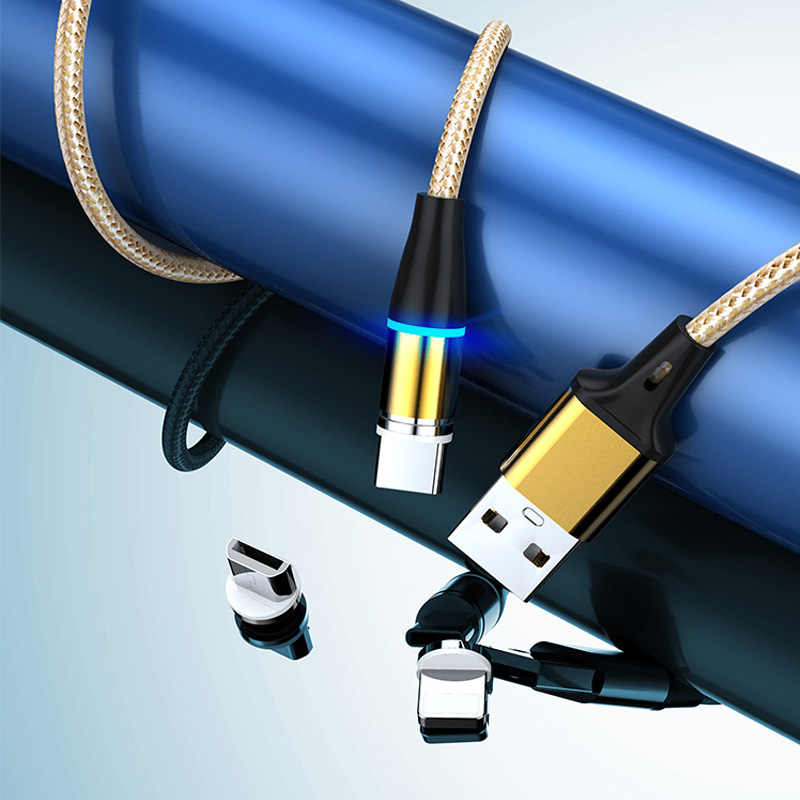 Магнитный кабель для быстрой зарядки, кабель Micro USB Type-C для Iphone, Xiaomi, магнитное зарядное устройство для мобильных телефонов, USb шнур, провод