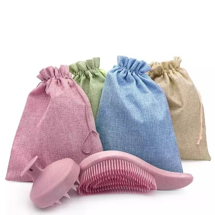 Wheat Straw Detangler Hair Brush With Wheat Straw Most Popular Shampoo Brush Scalp Massager With Bag