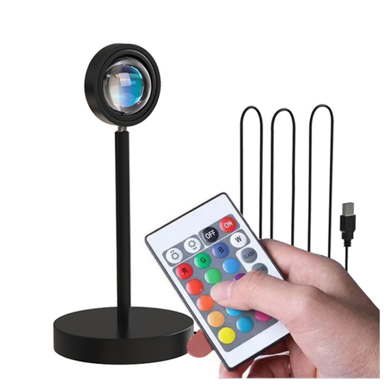 2021 Flexible Aluminum 16 Colors Rgb Light Projector Rainbow Sunset Led Lamp With APP Remote Control Projection