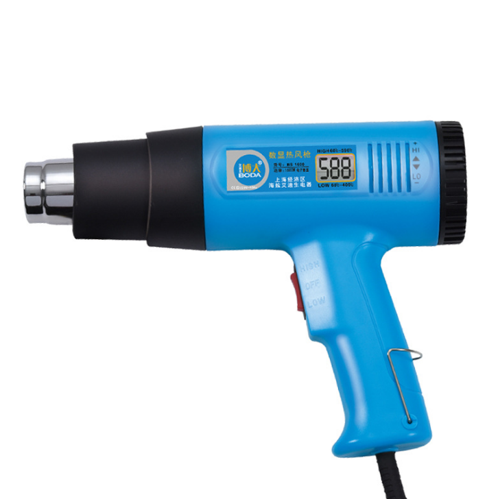 2000W High performance hot air gundigital display temperature control model heat gun