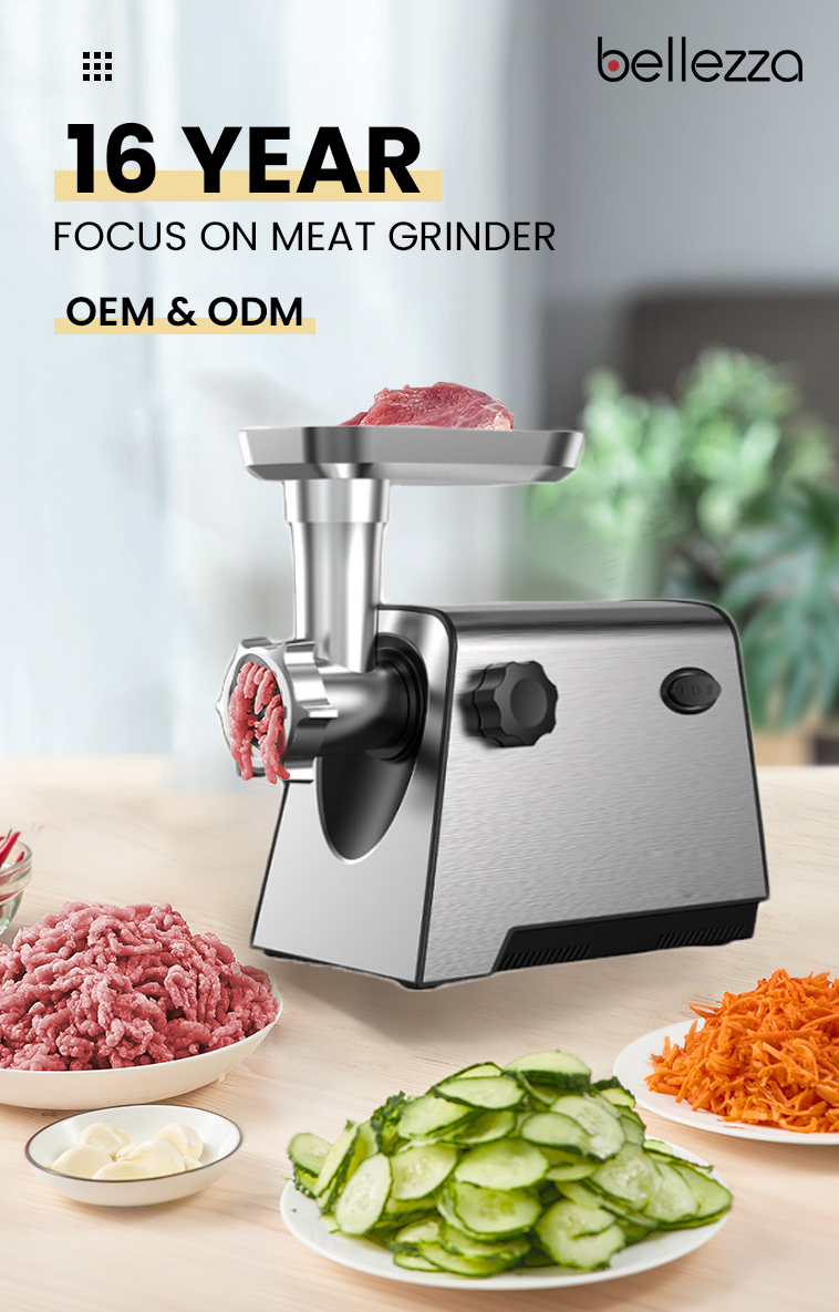 Electric Stainless Steel Meat Grinder Mincer With Sausage Stuffer